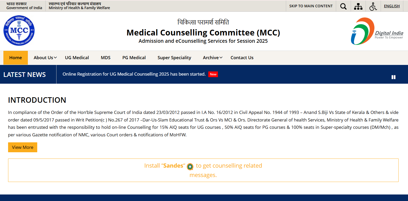 NEET UG Counselling 2025: MCC Release Final Merit List OUT; Check Details Here